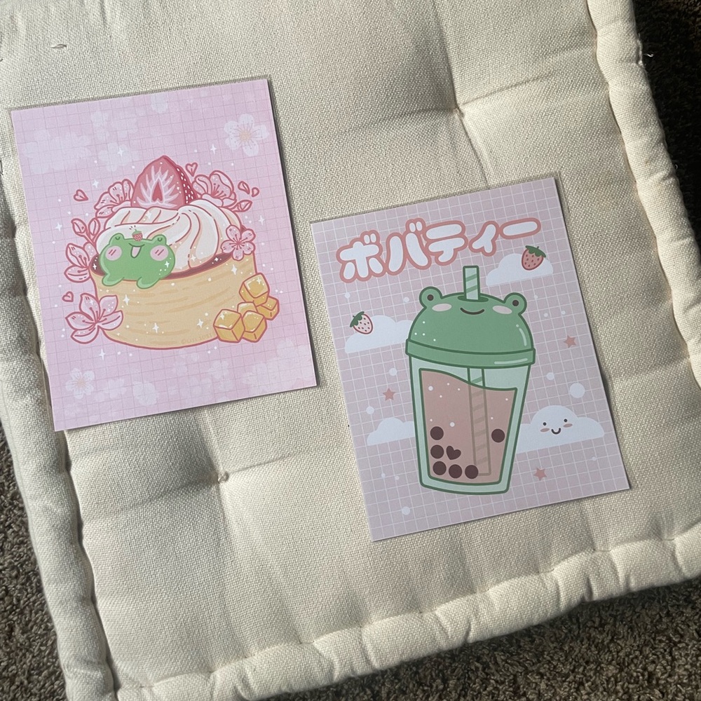 “Kawaii” cute wall decor • two 8x10 prints